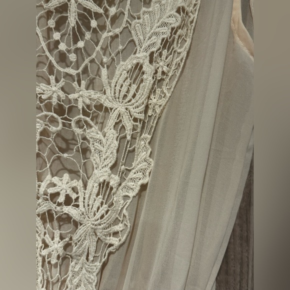 Sleeveless Lace Chiffon Dress - Picture 3 of 5